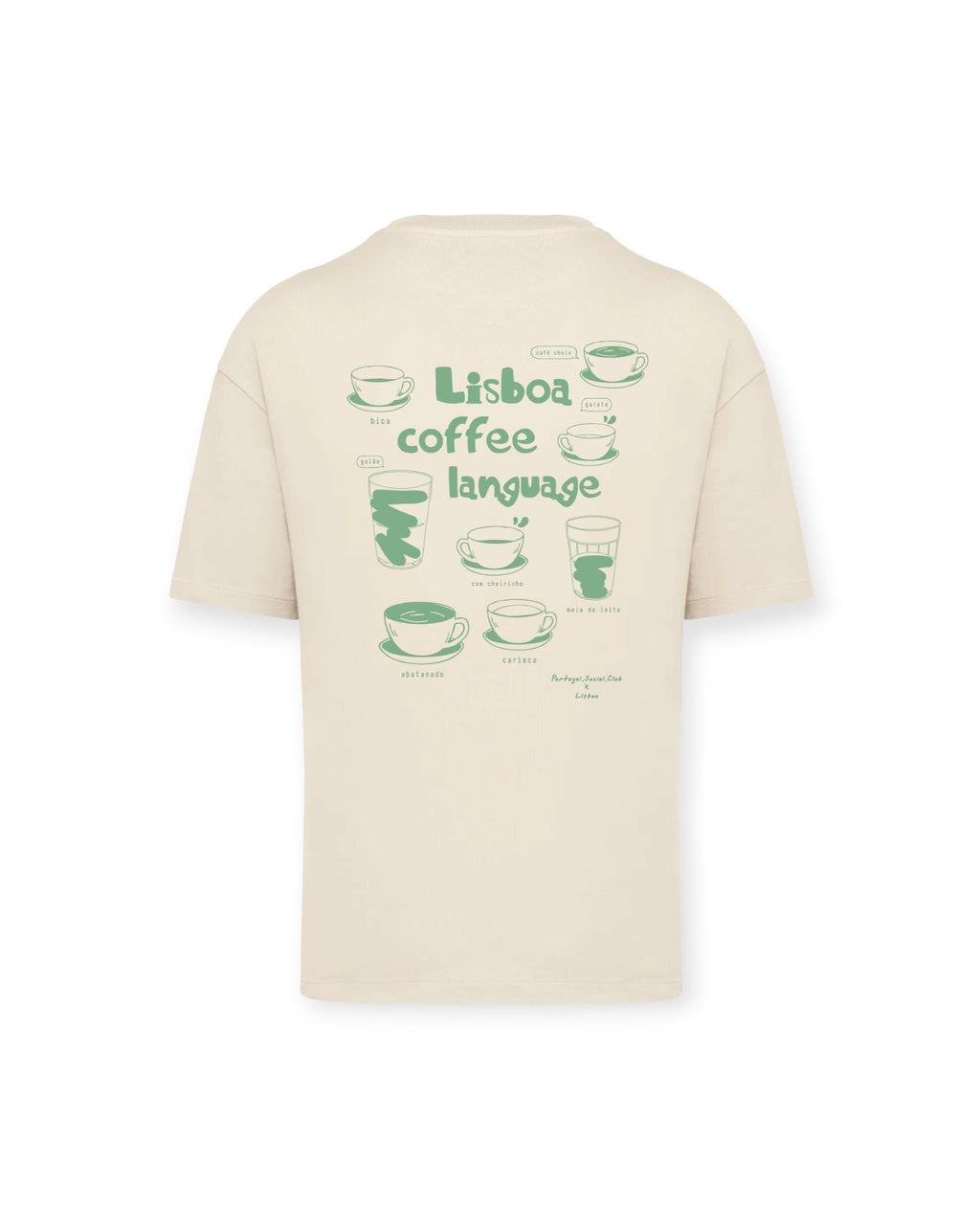 T-shirt 'Lisboa Coffee Language'