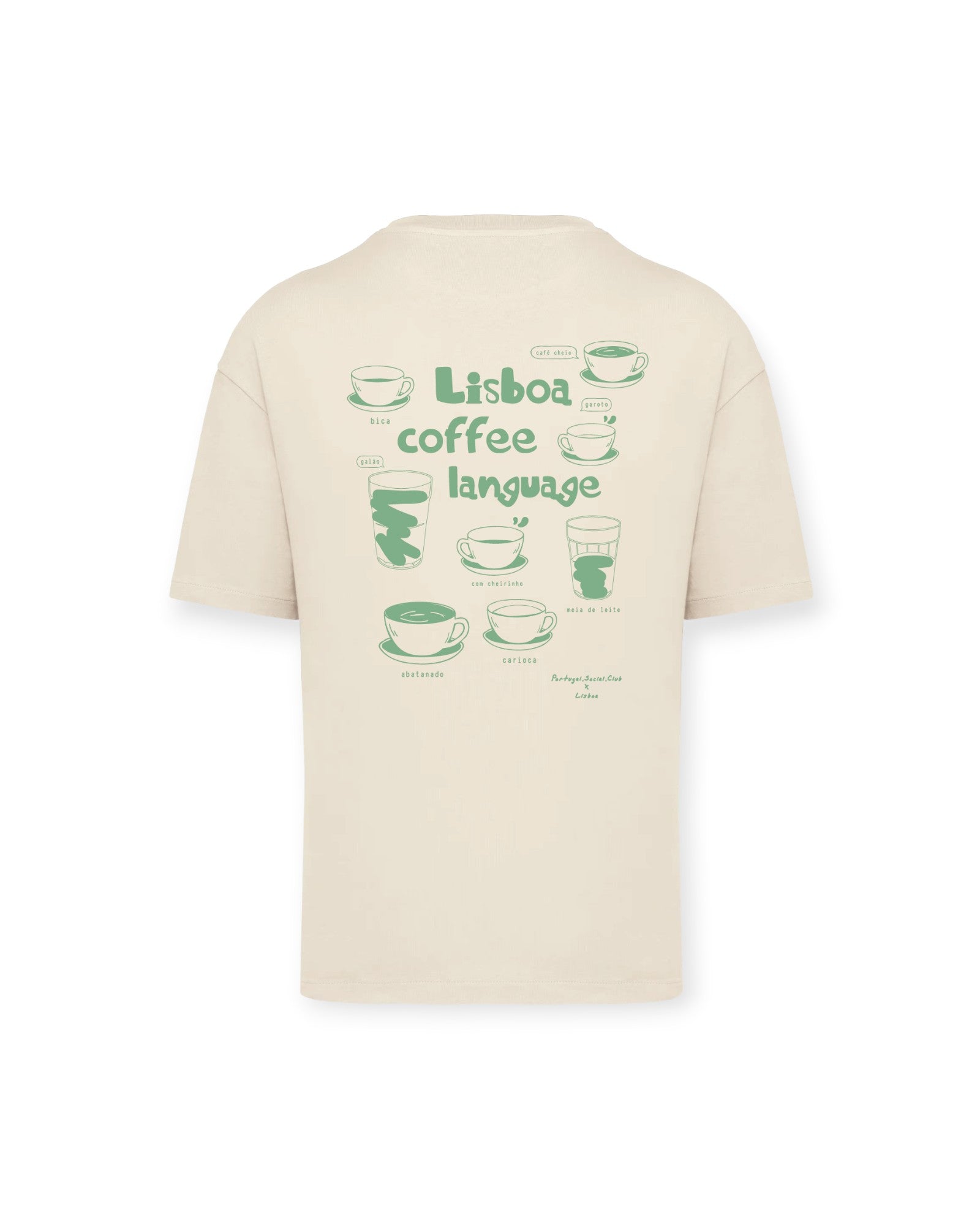 T-shirt 'Lisboa Coffee Language'