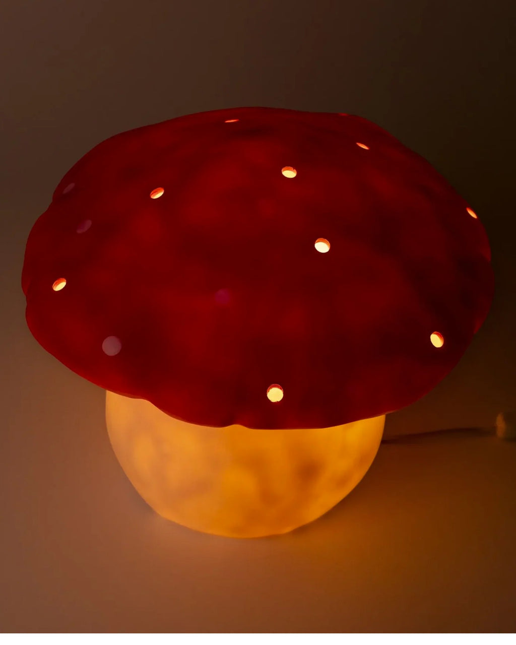 Candeeiro Cogumelo Vermelho