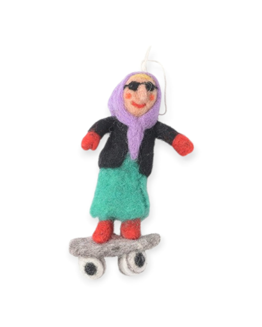Ornamento "Bruxa Skater"