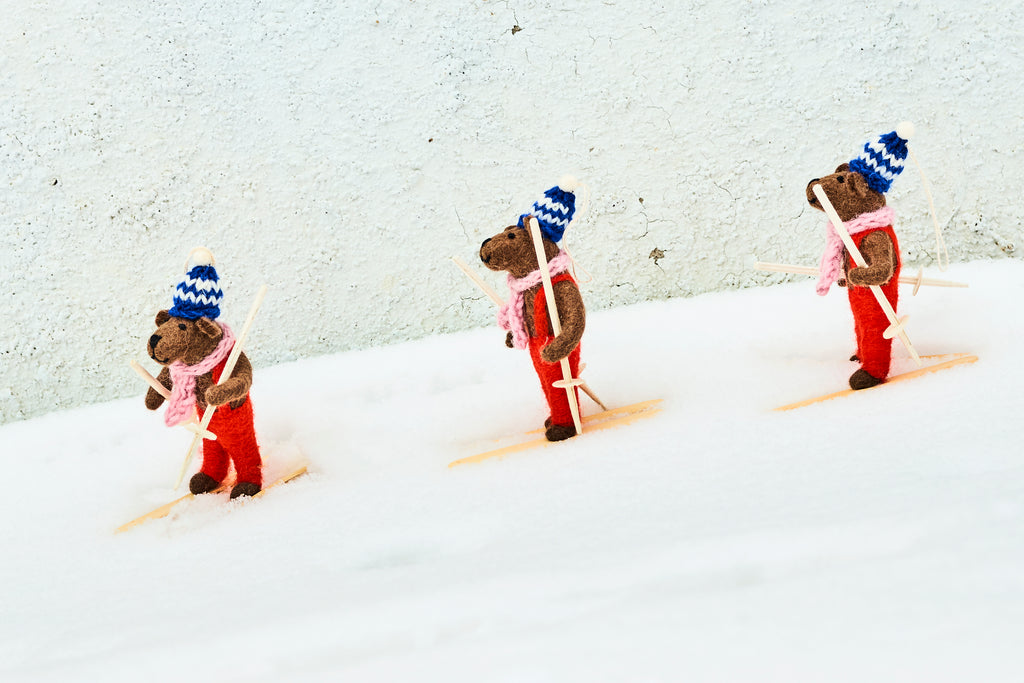 Ornamento "Urso Esquiador"